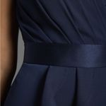 NWT White by Vera Wang Ruffled Surplice Bodice Maxi Dress Midnight Blue Navy 14 Photo 3