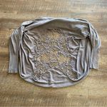 BCBGMAXAZRIA Cocoon Cardigan Crochet Brown Mushroom Taupe L/XL Soft Photo 6