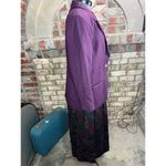 suit blazer swing skirt floral purple pink green Size 6 Photo 10