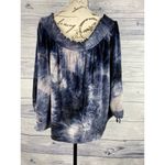 American Eagle Outfitter Off Shoulder Top Womens L Marble Velvet Smock Stretch Photo 4