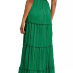 AQUA NWT  Bloomingdale’s Pleated Cutout A Line Dress in Green Photo 2