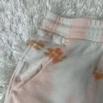 Lou & grey  Tie Dye Cream Orange Pink Sweat Shorts Sz Small Photo 4