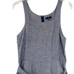 Gap Linen Blend Culotte Jumpsuit Indigo Chambray Wide Leg Photo 2