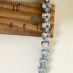 Crystal Tennis Bracelet Silver Photo 3