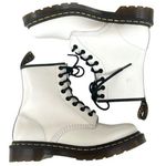 Dr. Martens Like New 1460 Smooth Leather Lace-Up Boots White Size 7 Retail $170 Photo 0