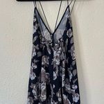 Aritzia Aritizia Wilfred Navy Blue Rose Floral Melodiqué Romper Size Small Photo 5