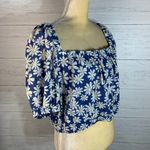 American Eagle Outfitters Women's XL Daisy Floral Off The Shoulder Cropped Top Photo 5