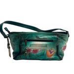 Anuschka Women’s Hobo Tote Bag 13X4X8 Multicolored Genuine Leather Hand Painted Photo 1