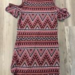 No Comment Pink Geometric Mini Dress Photo 1