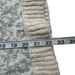 Free People Floral Side Zipper Grey White Knit Sweater Floral Stripes Small Photo 7