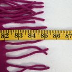 Forenza  Scarf Lambswool Hot Pink Fringe Trim Classic Italy Luxurious One Size Photo 8