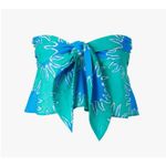 Mango Simon Miller X Blue Tropical Printed Crop Top Size L NWT Photo 1