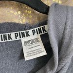 PINK - Victoria's Secret  dark gray cropped long sleeve hoodie, S Photo 2