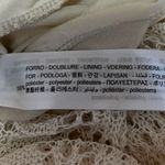 ZARA  Off White Open Knit Crochet Summer Beach Sleeveless Midi Tank Dress Sz S Photo 5