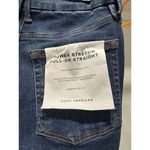 Good American POWER STRETCH PULL-ON STRAIGHT JEANS INDIGO491 SZ S Photo 5