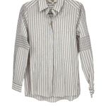 Etcetera Striped Button Up Long Sleeve Shirt Size 6 Photo 0