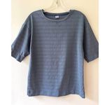 Gap Fit Sz XS Gray Stretch Perforated Sheer Eyelet Short Sleeve Sports Shirt Top Photo 0