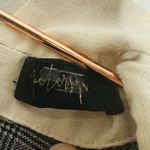 PETERSYN Womens Grey Plaid Collared Long Sleeve Ruffle Mini Dress Size XL Photo 8