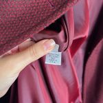 Fleurette • Loro Piana wool & cashmere coat double breasted car rust red maroon Size 14 Photo 8