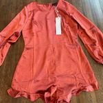NWT Lumiere Rust Romper Photo 0