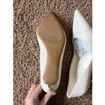 Charles and Keith  Ivory Cream Classic Neutral Leather Heels Womens 37 US Womens 7 Photo 12