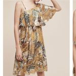 Hemant and Nandita Silk Gold Blooming Dress Size Medium New with Tags Photo 5