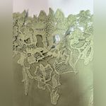 Umgee Green Off Shoulder Crochet Floral Mini Dress Large NWT Photo 8