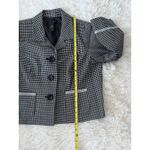 Axcess Houndstooth Blazer Jacket Womens Size 14 Black‎ White Career Business Black Photo 3