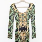 Alice + Olivia Womens Dress Size 0 Delora Printed Baroque Glam Maximalist Luxe Photo 8