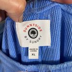 Sundry Sunnyside by Women Blue Waffle Knit Drawstring Jogger Size XL NWT Photo 2