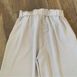 Elaine Rose High Waisted Beige Wide Leg Elastic Waist Split hem Pants Size XL Photo 7