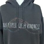 Gildan Treat People with Kindness Black Hooded Sweatshirt Women’s Size Medium Photo 1