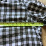 cj banks  womens quarter button multi plaid flannel long sleeve shirt size 1X Photo 6