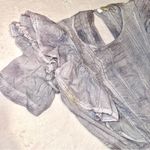 Love Shack Fancy Natasha Ruffle Mini Dress in Hand Wash Denim size Small Photo 4