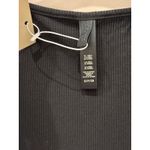 SKIMS  Soft Lounge Bodycon Rib Long Sleeve Maxi Dress Black Women's Size Small Photo 3