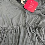 Isabel Maternity Blue Long Sleeve Button Photo 4