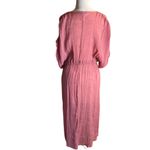 FAVLUX  button down dress. Mauve. Cinch waist and sleeves. Photo 5