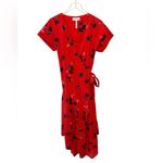 Apiece Apart Amaro Wrap Dress in Red Aster Floral size Medium Photo 1