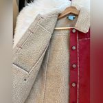 Sigrid Olsen Vintage Y2K red suede and sherpa jacket Photo 5