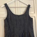 Talbots  100% linen denim look seamed fitted tank dress 8 Photo 5