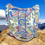 Vera Bradley  Marina Paisley Quilted Tote Bag Purse Shoulder Adjustable Strap Zip Photo 4