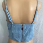 Say What? Say‎ What crop tank top zip up size large adjustable straps Photo 2