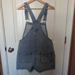 Nature Denim  Distressed Veronica Overalls Womens Large Medium Wash Photo 1