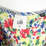 CAbi Fiesta Festival Floral Print Side Pockets Romper #5261. Size Medium Photo 2
