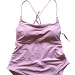 Everlane The String One-Piece Pink Tie Low Back Swimwear Women’s Size Large A10 Photo 3