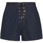 Rag and Bone JEAN high waist lace-up denim shorts in resin size 27 Photo 5