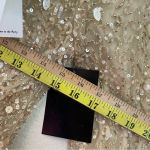 RETROFÊTE‎ Nikki Sequin Long Sleeve Minidress in Sea Shell Size Small NWT Tan Photo 14