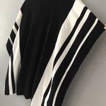 Calvin Klein NEW Black/White Poncho Sweater Shawl - Small/Medium - Retail $109 Photo 7