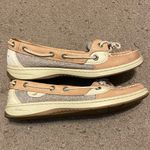 Sperry Womens Angelfish Boat Shoe Tan Linen/Oat Leather Size 7 9102047 Photo 1