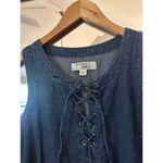 H&H Harmony & Havoc Denim Sleeveless Short Dress Size Medium Blue Photo 1
